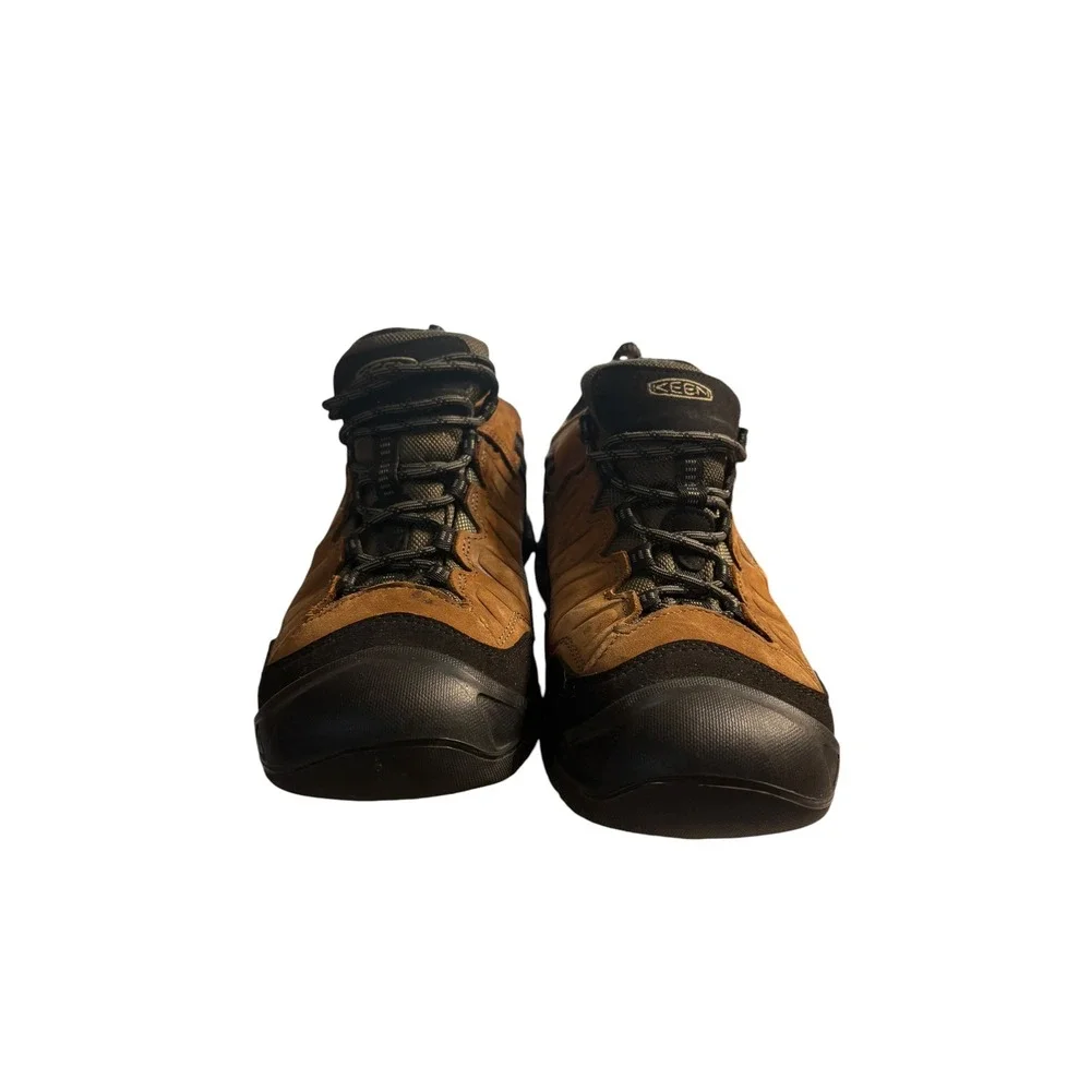 Keen Targhee III Waterproof Hiking Shoes Brown Black Mens 9 1028997 Low Trail